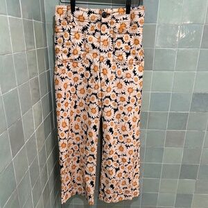 Anthropologie / MAEVE / Colette Printed Crop Wide- / Size 27